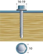 JI - Vis à bois A110 6,5x110mm (100pc/bte)