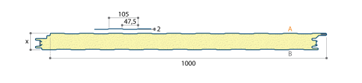 JI - Wall 1000 FC Poly. Silic. 25µ PIR 120mm (1m utile)