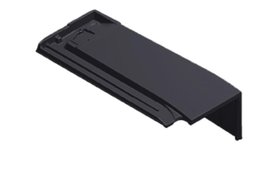 MONIER - Demi-tuile de rive droite SIGNY double black mat