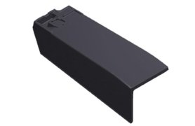 MONIER - Demi-tuile de rive gauche SIGNY double black mat