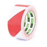 SUPERTAPE - Tape de signalisation PVC rouge et blanc - 50 mm x 33 m