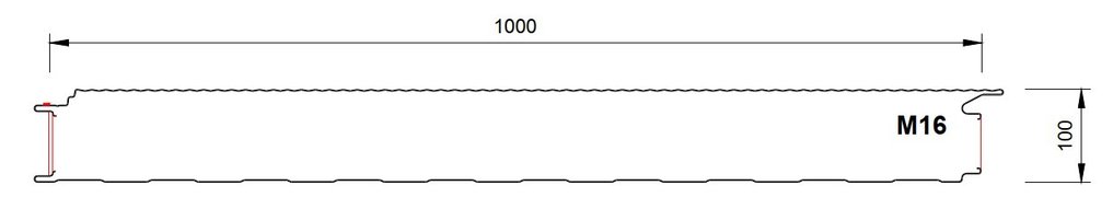REX - SDW Bardage 100mm FC 1000 M16