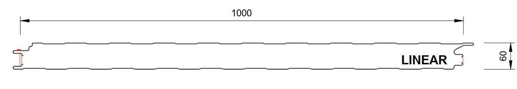 REX - SDW Bardage 60mm FC 1000 Linéaire